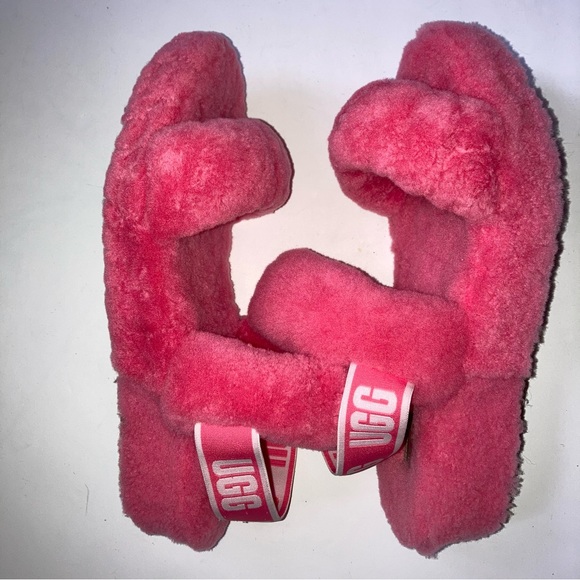 UGG Oh Yeah Double Strap Flat Sandals Pink 8 - Picture 3 of 6